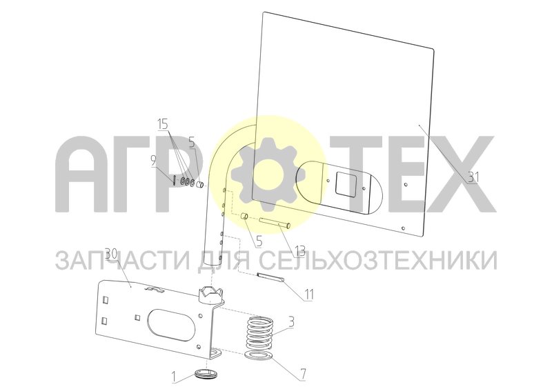 Кронштейн поворотный (S300.57.01.150) (№3 на схеме)